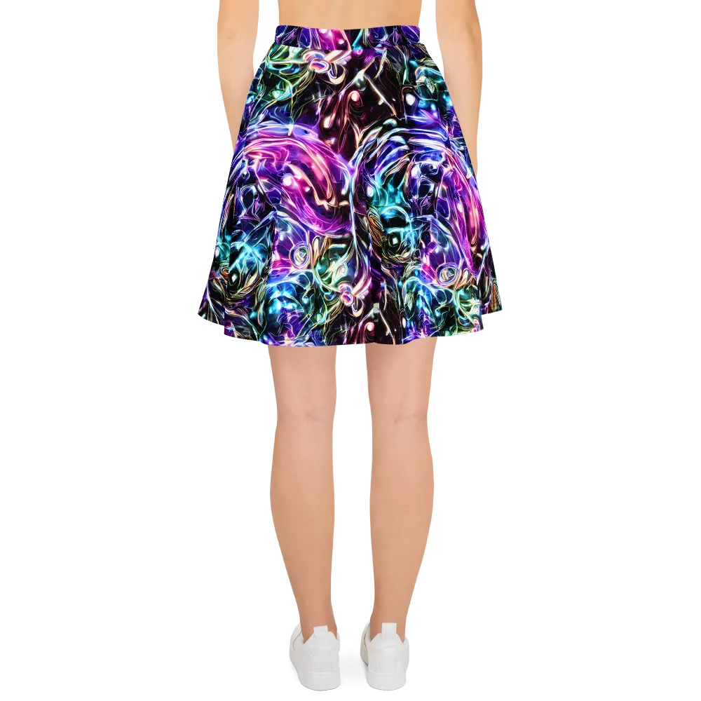 Cosmic Chrome on Skater Skirt — Back
