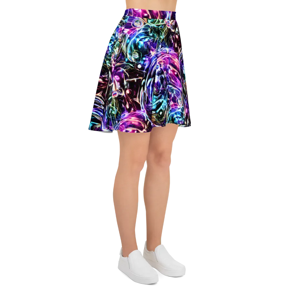 Cosmic Chrome on Skater Skirt — Right