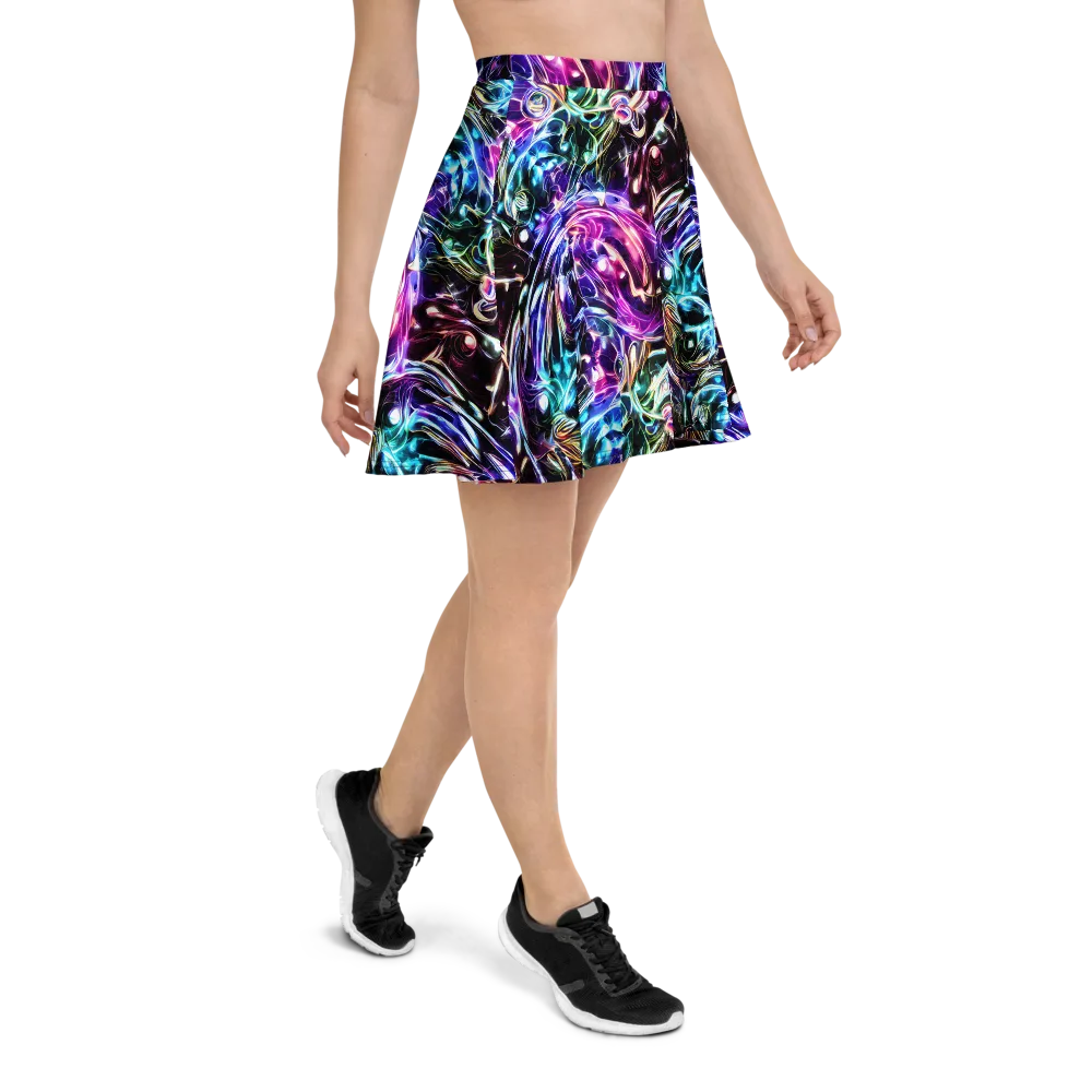 Cosmic Chrome on Skater Skirt — Right