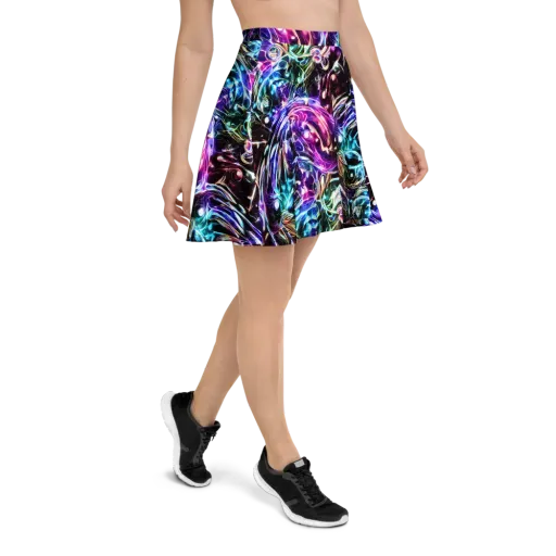 Cosmic Chrome on a Skater Skirt