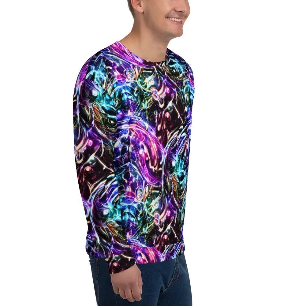 Cosmic Chrome on Sweatshirt — Right Front
