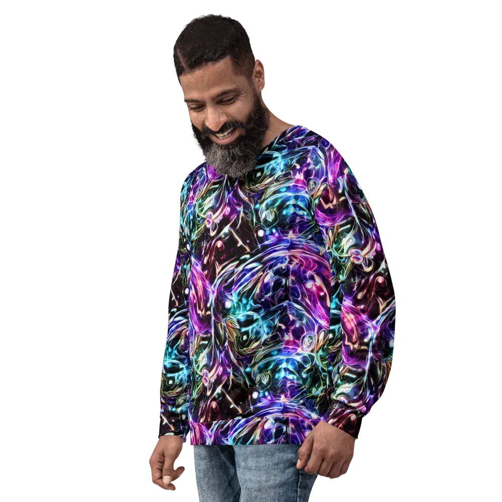 Cosmic Chrome on Sweatshirt — Left Front