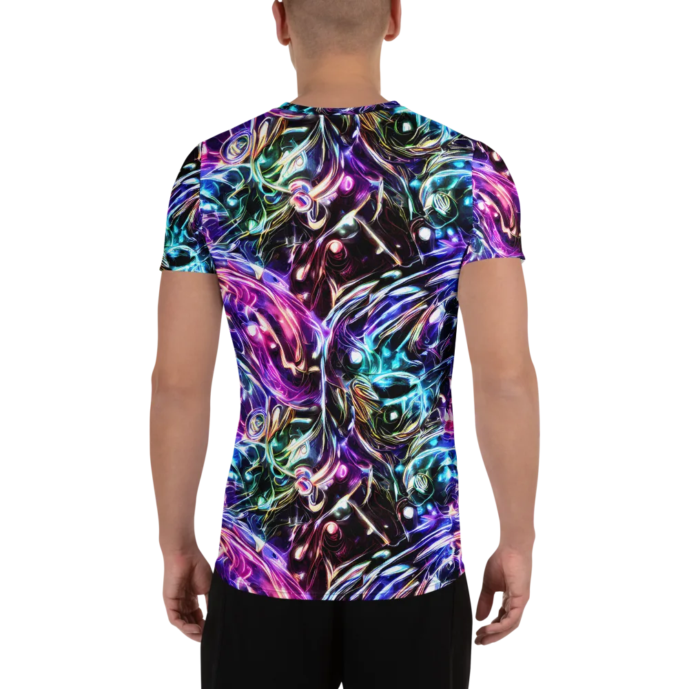 Cosmic Chrome on Men's Athletic T-Shirt — Back