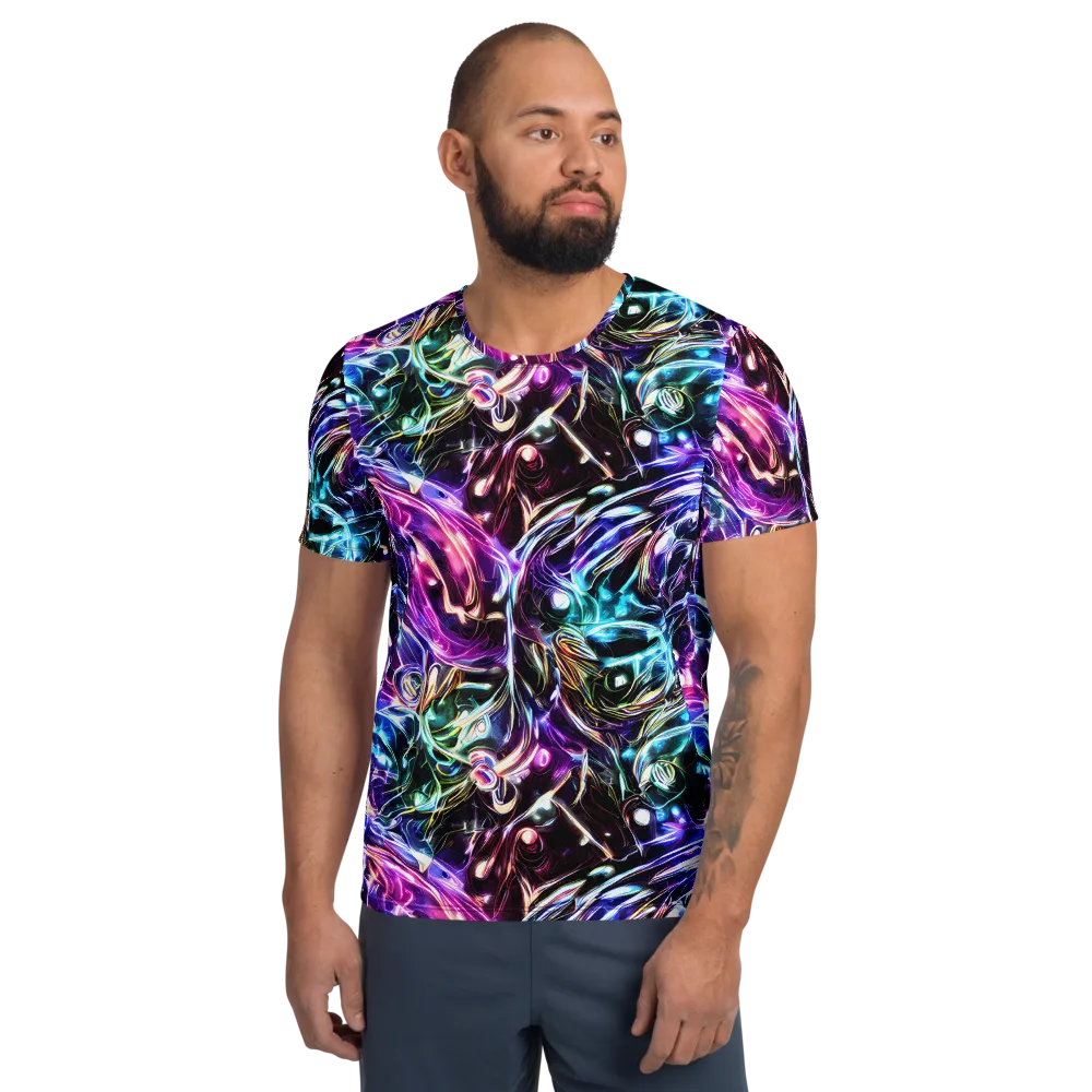 Cosmic Chrome on Men's Athletic T-Shirt — Front