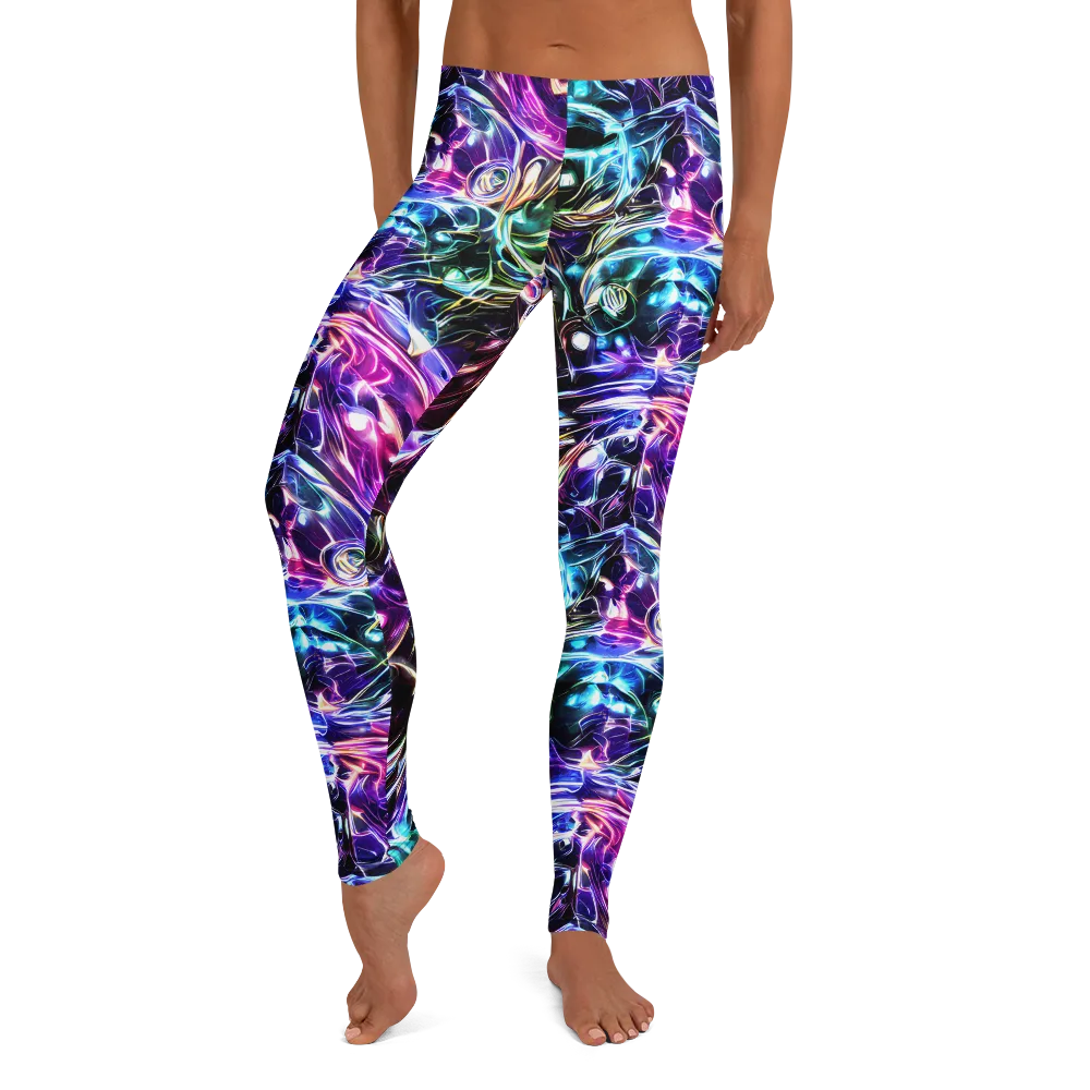 Cosmic Chrome on Leggings — Front