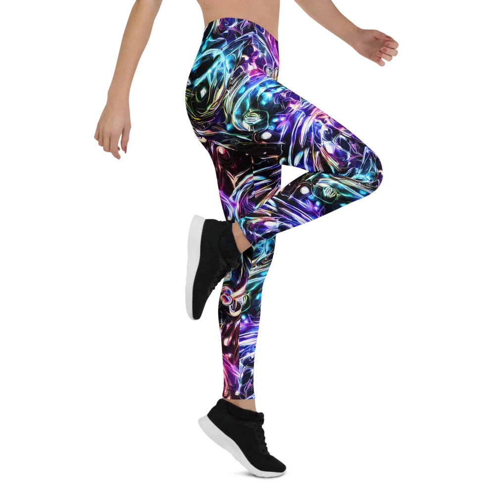Cosmic Chrome on Leggings — Right