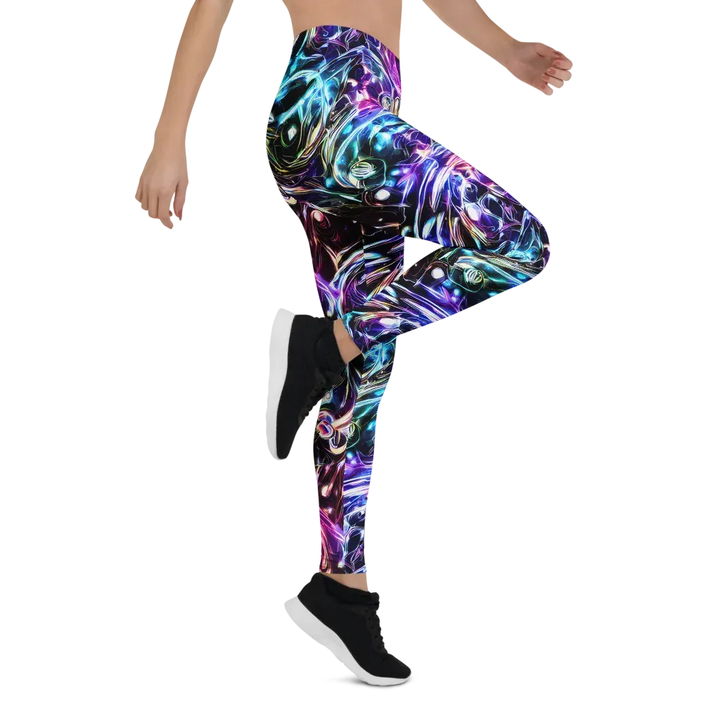 Cosmic Chrome on Leggings — Right