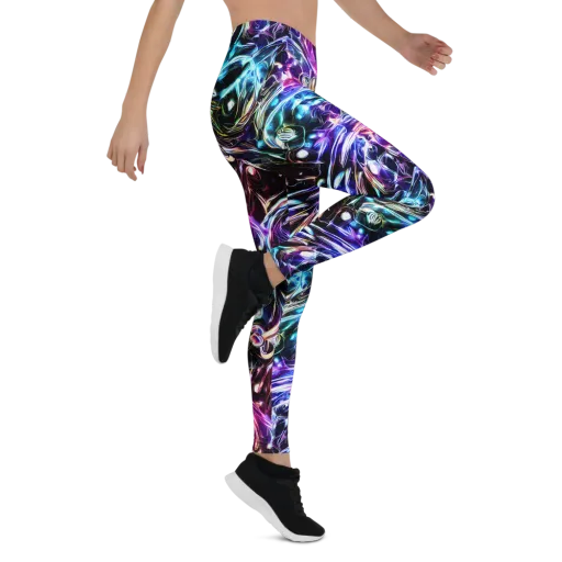 Cosmic Chrome on a Leggings