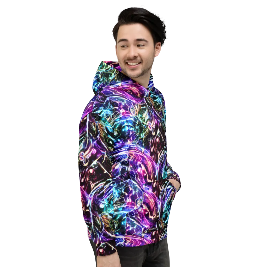 Cosmic Chrome on Hoodie — Right