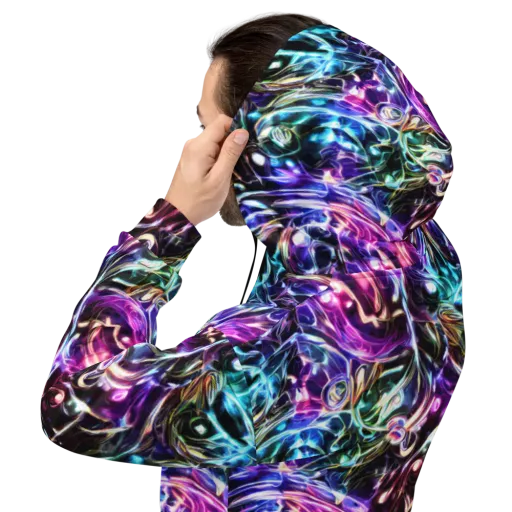 Cosmic Chrome on a Hoodie