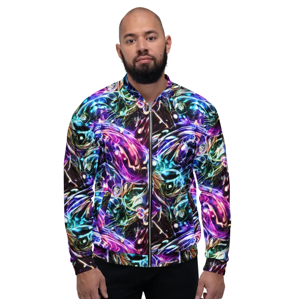 Cosmic Chrome on Bomber Jacket — Front