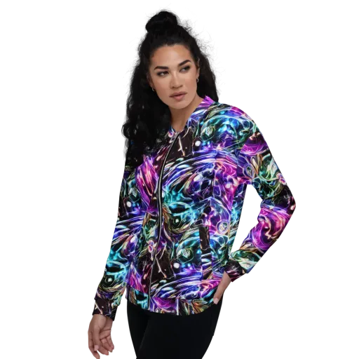 Cosmic Chrome on a Bomber Jacket