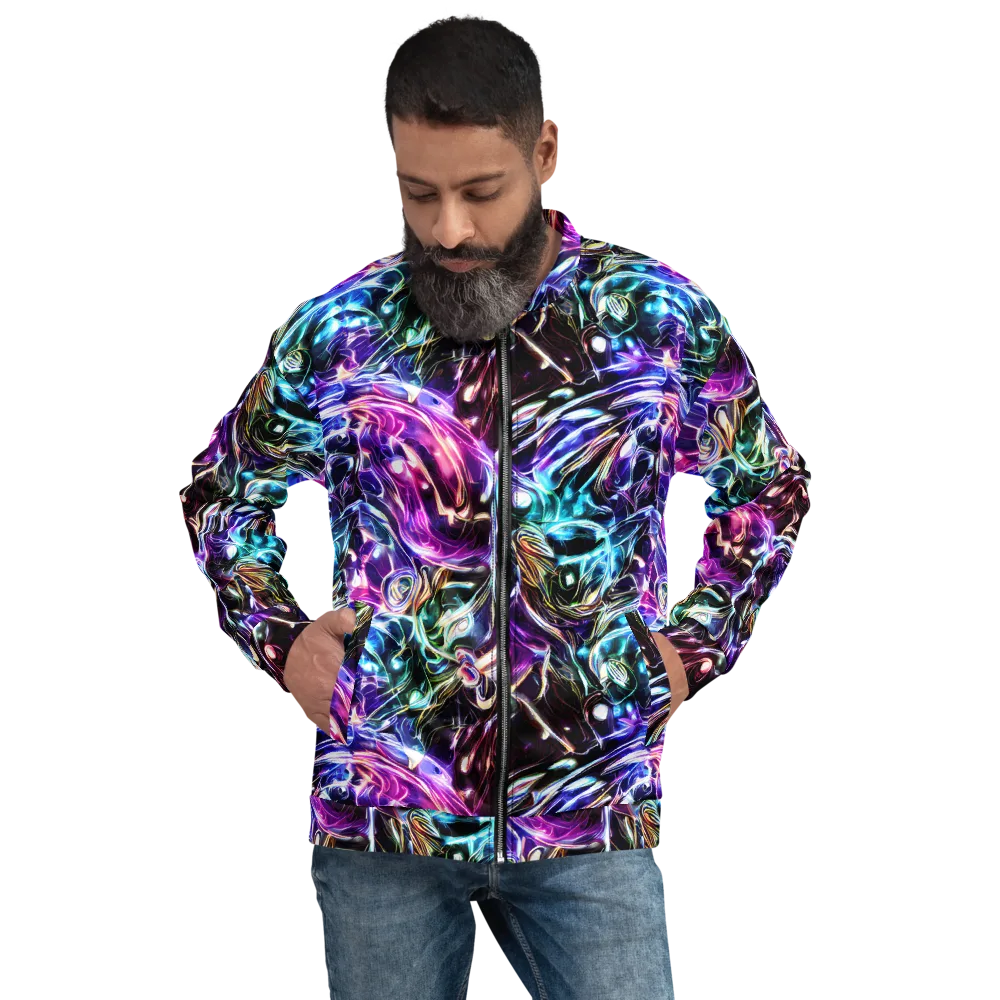 Cosmic Chrome on Bomber Jacket — Front