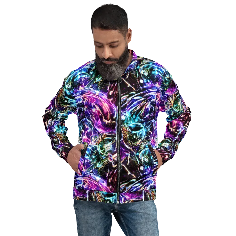 Cosmic Chrome on Bomber Jacket — Front