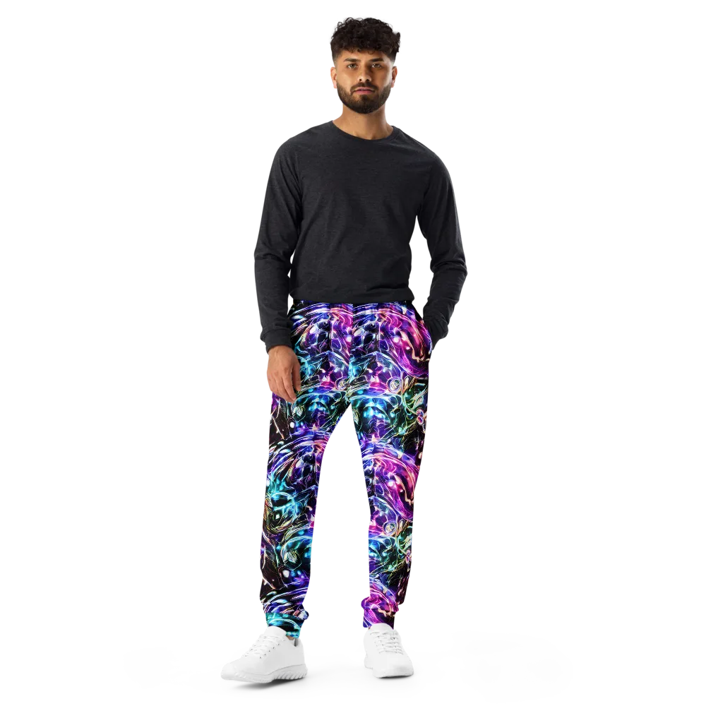 Cosmic Chrome on Men's Joggers — Front