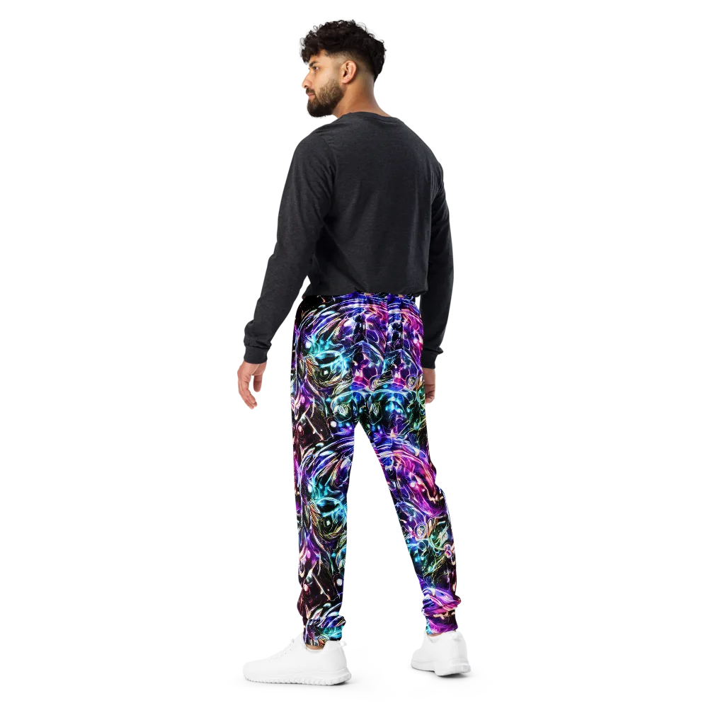 Cosmic Chrome on Men's Joggers — Back