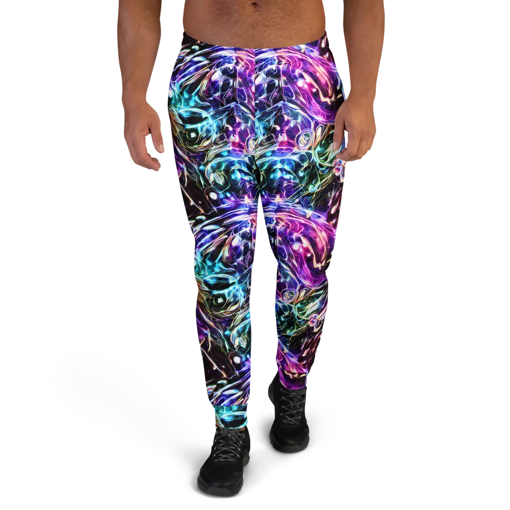 Cosmic Chrome on Men's Joggers — Front