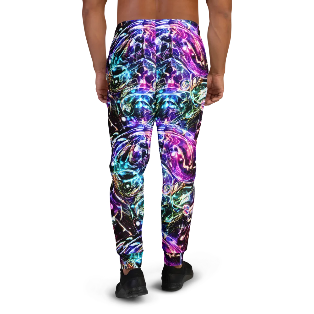 Cosmic Chrome on Men's Joggers — Back
