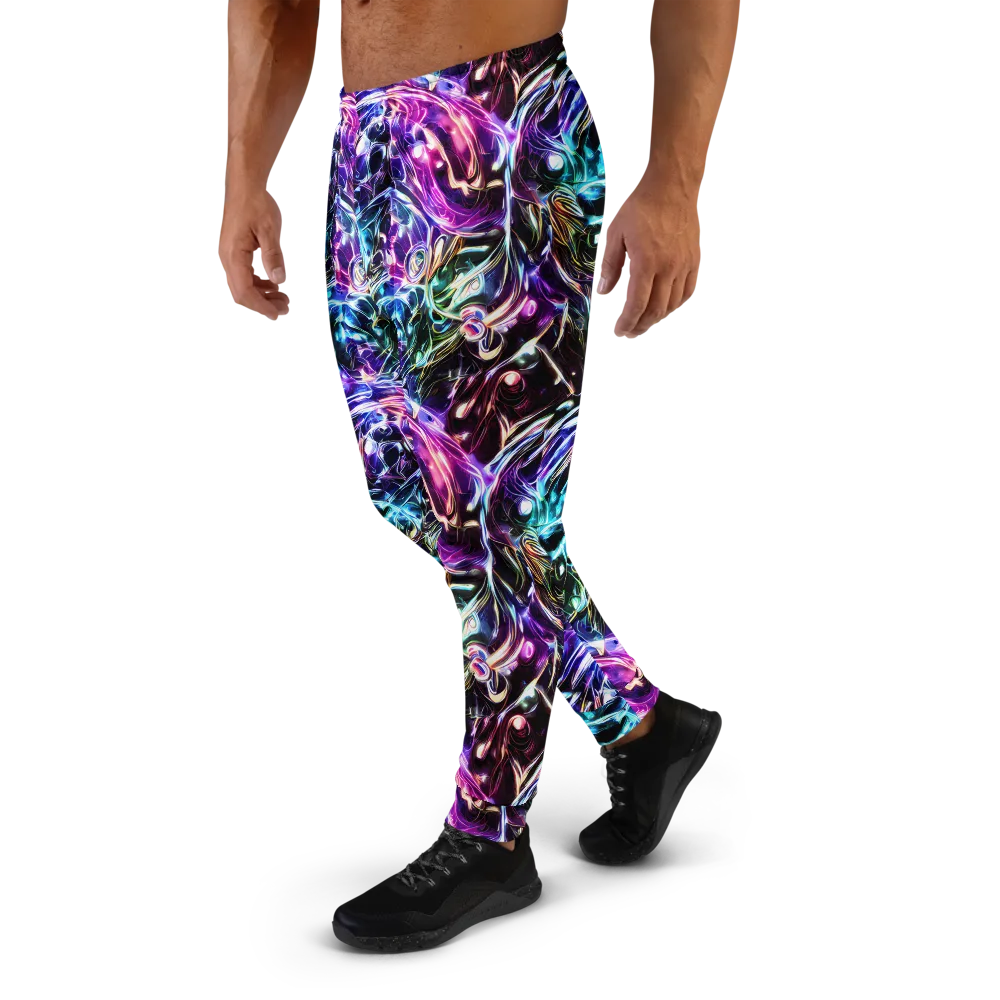 Cosmic Chrome on Men's Joggers — Left