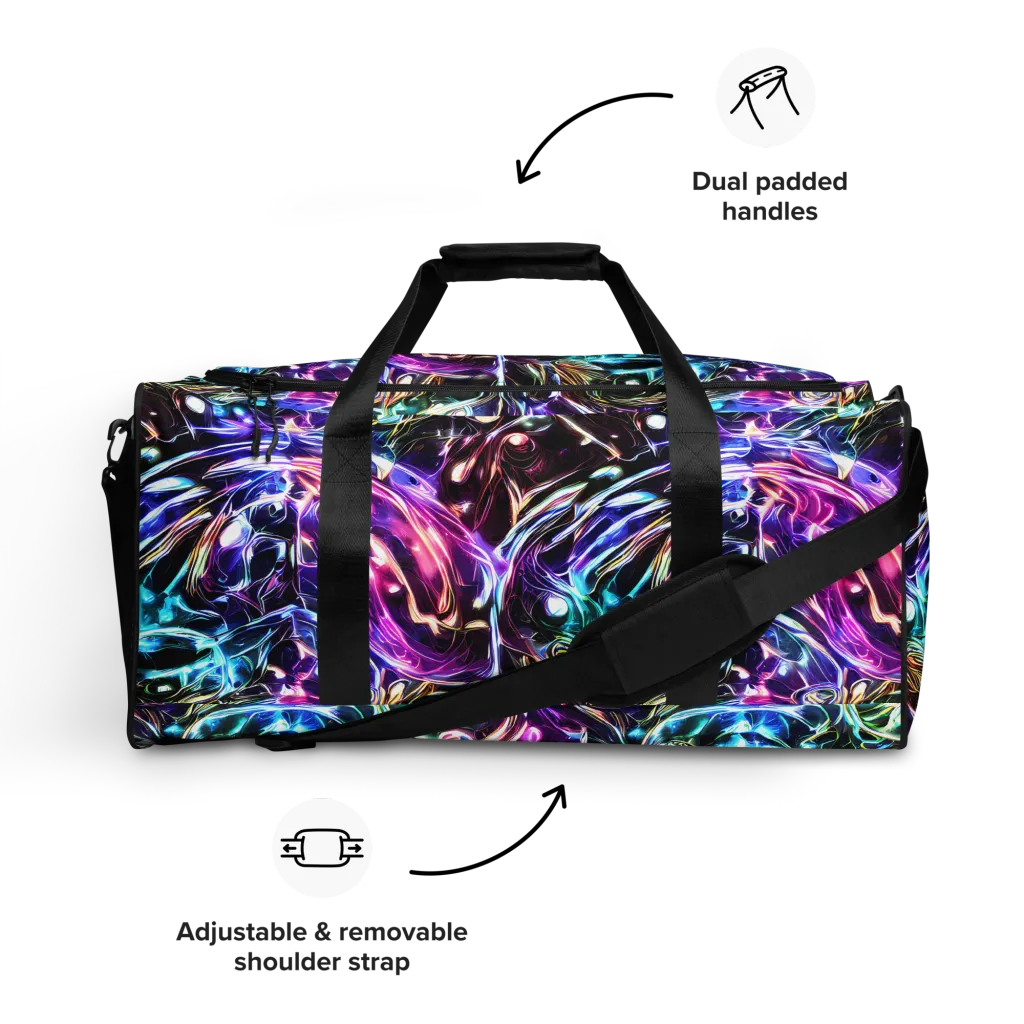 Cosmic Chrome on Duffle Bag — Front