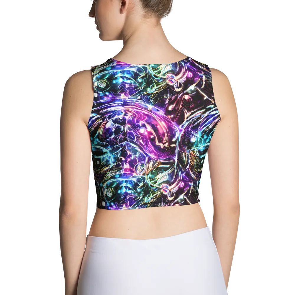 Cosmic Chrome on Crop Top — Back