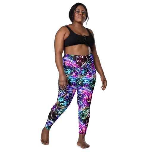Cosmic Chrome on a Leggings with Pockets