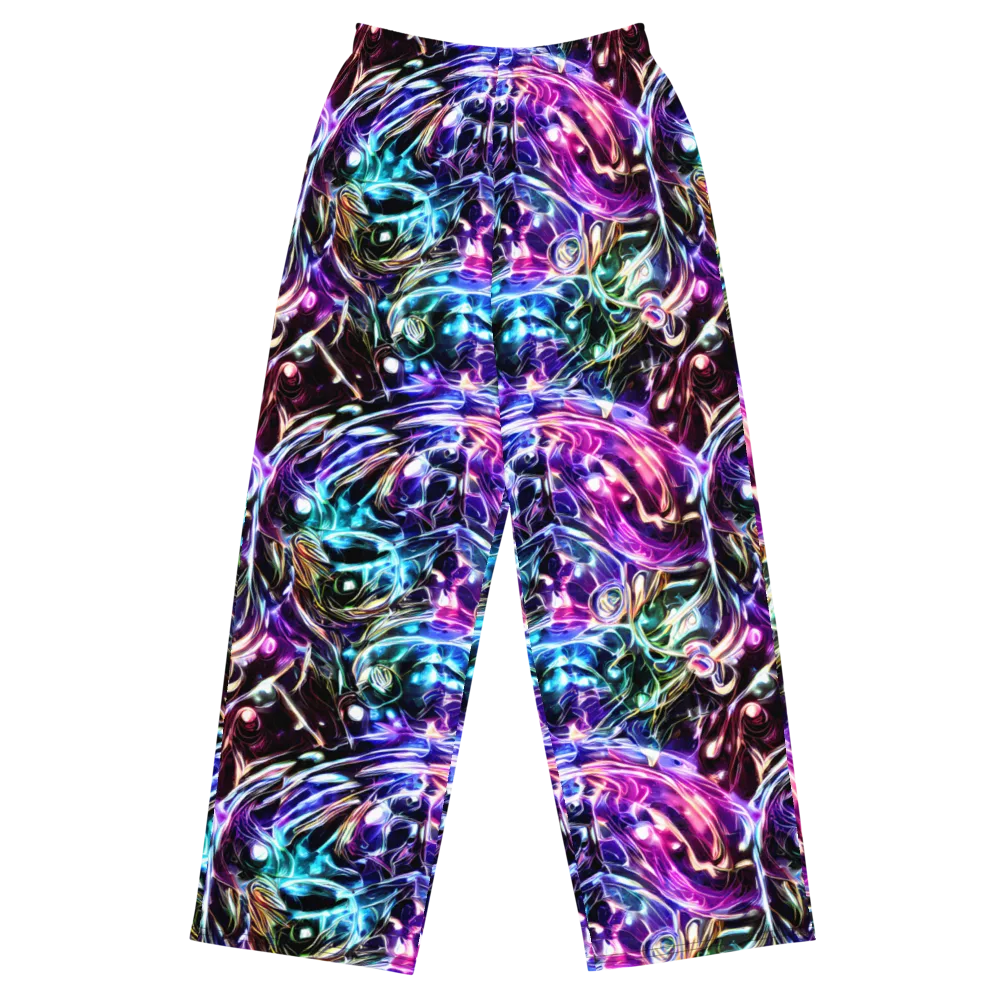 Cosmic Chrome on Wide-Leg Pants — Front