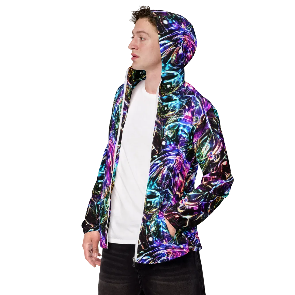 Cosmic Chrome on Men's Windbreaker — Left Front