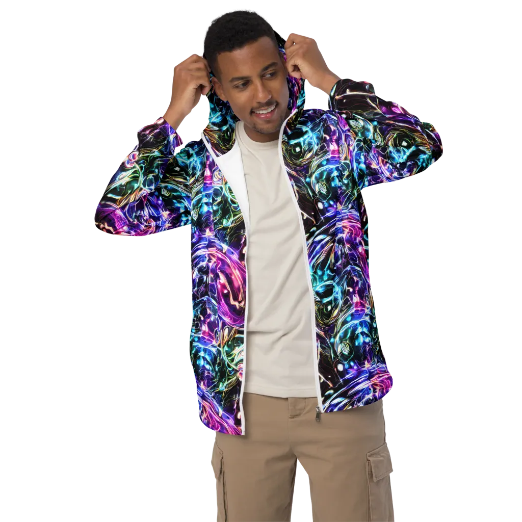 Cosmic Chrome on Men's Windbreaker — Front