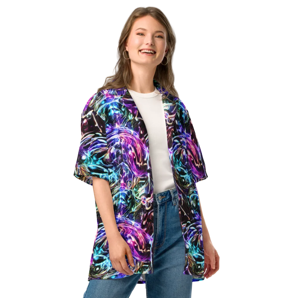 Cosmic Chrome on Button Shirt — Front