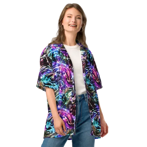 Cosmic Chrome on a Button Shirt
