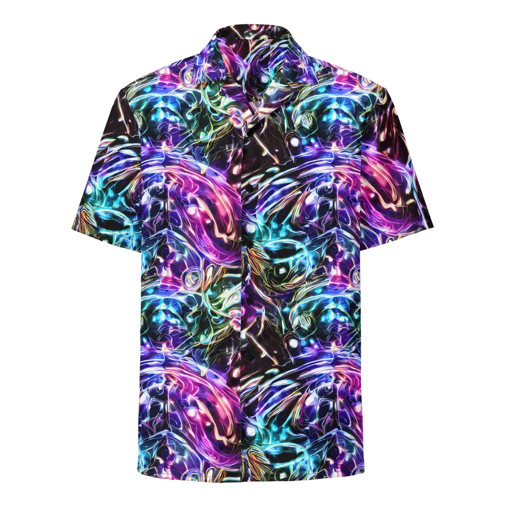 Cosmic Chrome on Button Shirt — Front