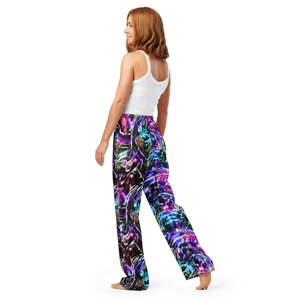 Cosmic Chrome on Women's Pajama Pants — Back
