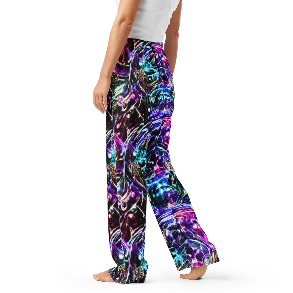 Cosmic Chrome on Women's Pajama Pants — Left