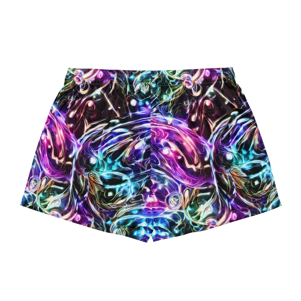 Cosmic Chrome on Women's Pajama Shorts — Back