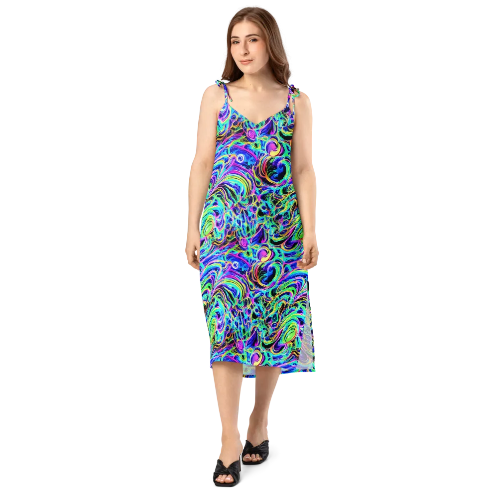 Acid Tidal on Slip Dress — Front