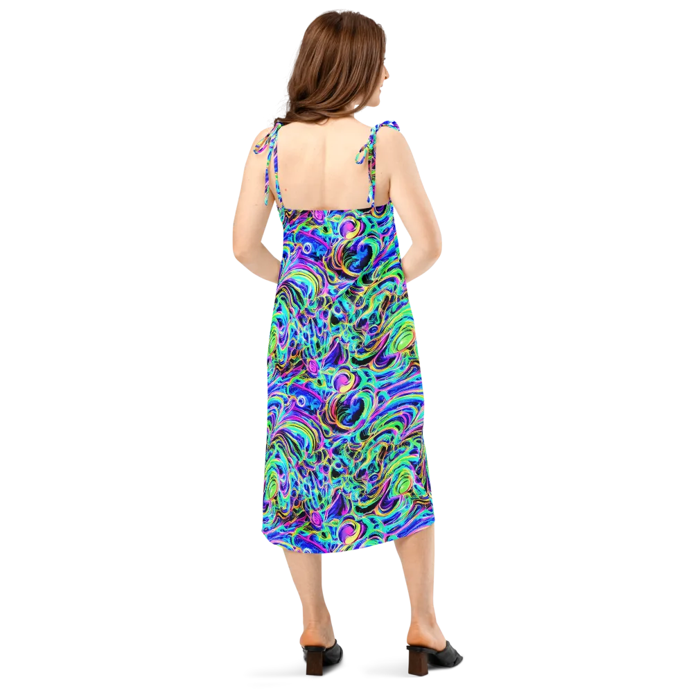 Acid Tidal on Slip Dress — Back
