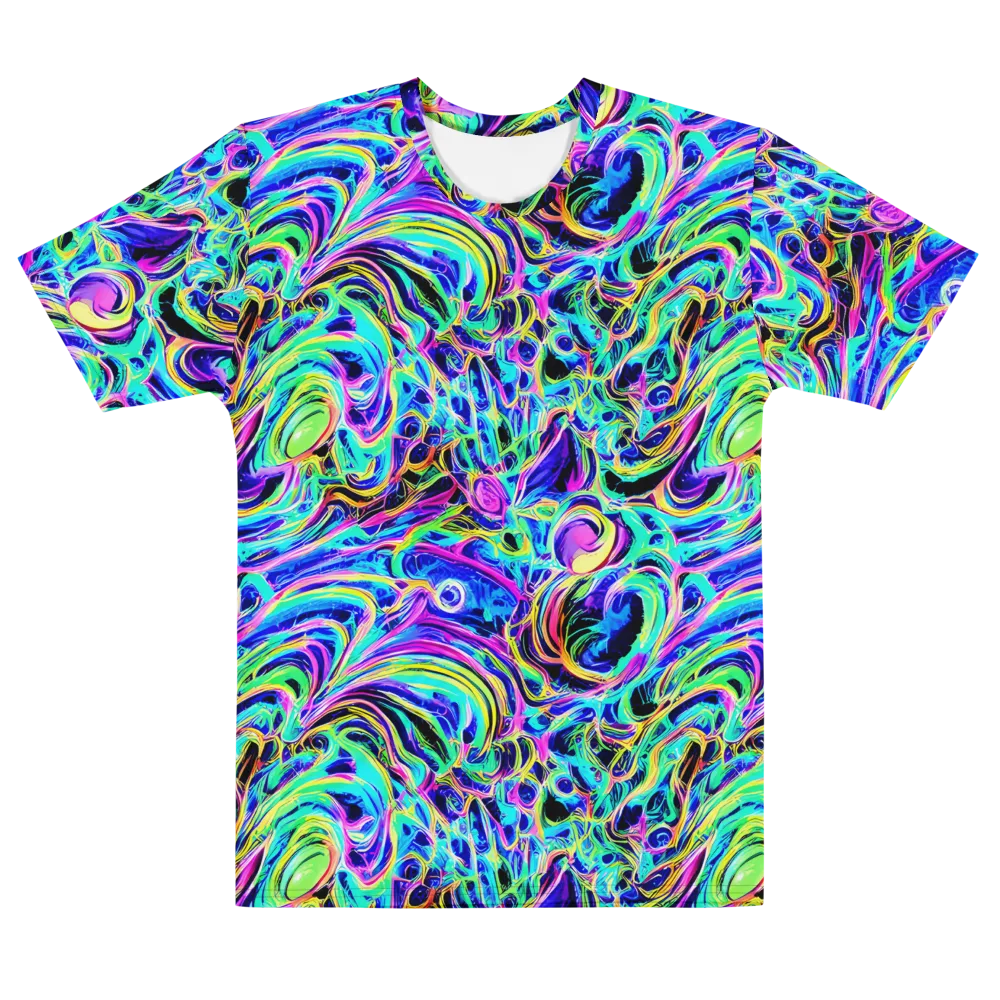 Acid Tidal on Men's Cotton Crew Neck T-Shirt — Front
