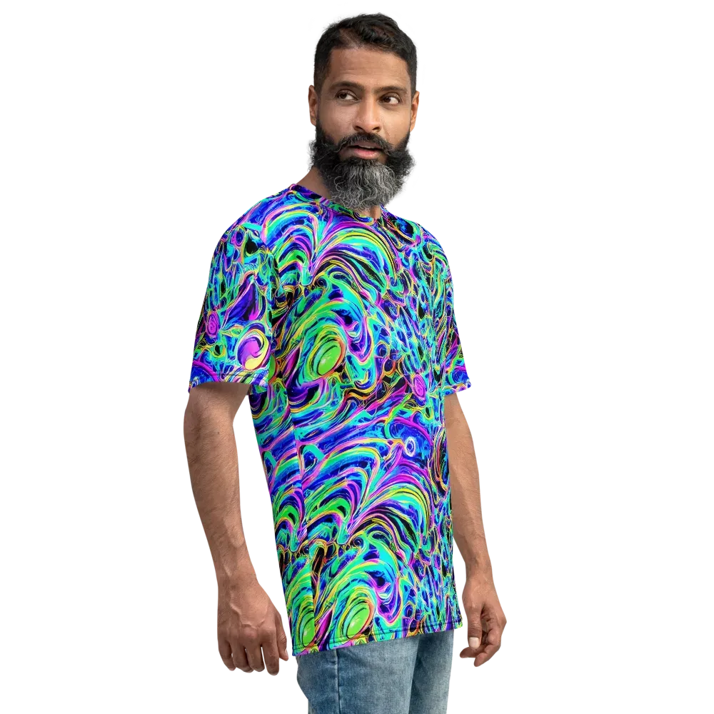 Acid Tidal on Men's Crew Neck T-Shirt — Right