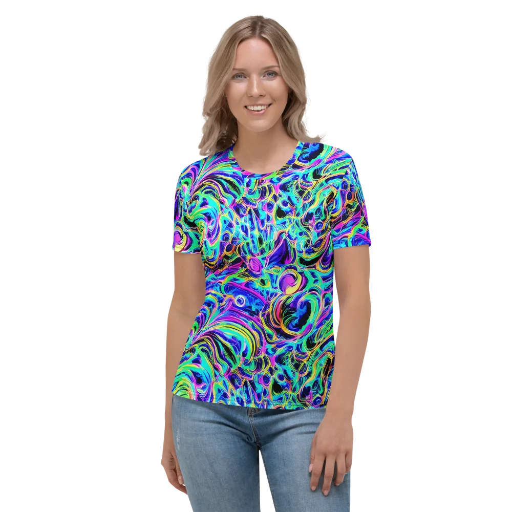 Acid Tidal on Women's Crew Neck T-Shirt — Front