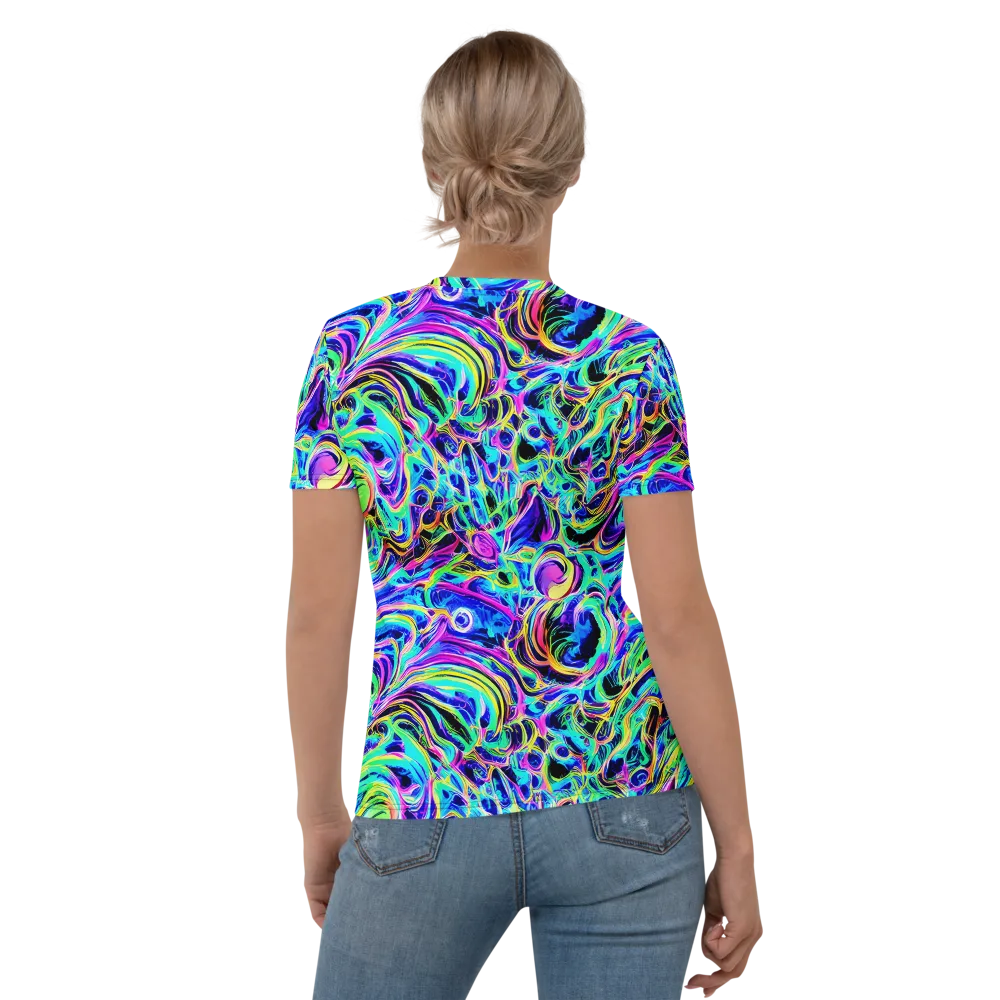 Acid Tidal on Women's Crew Neck T-Shirt — Back