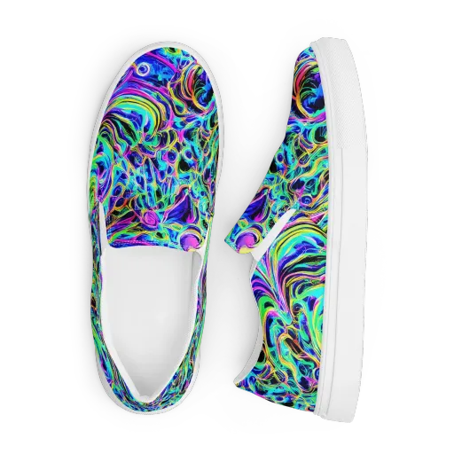 Acid Tidal on a Men's Slip-On Canvas Shoes