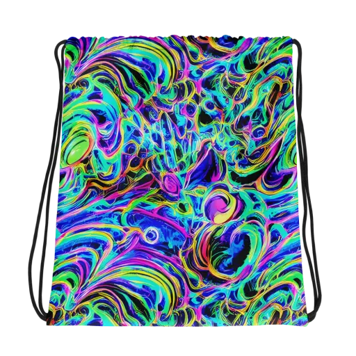 Acid Tidal on a Drawstring Bag