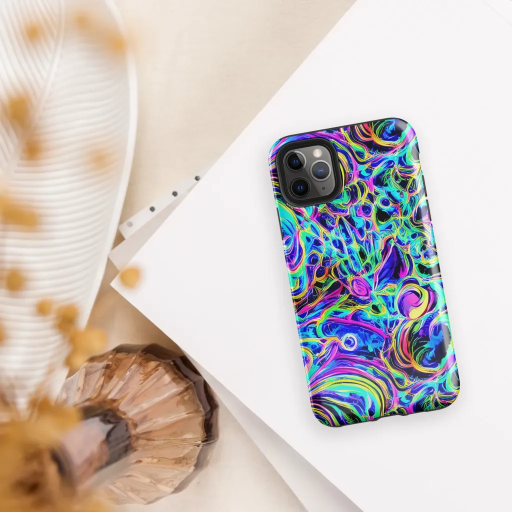 Acid Tidal on Tough Case for iPhone® — Front