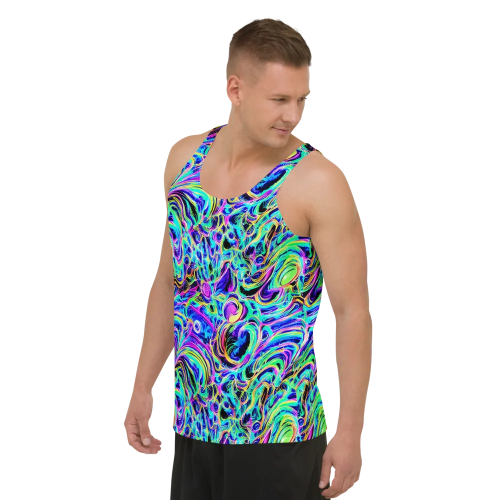 Acid Tidal on Men's Tank Top — Left Front