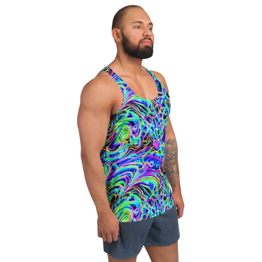Acid Tidal on Men's Tank Top — Right Front