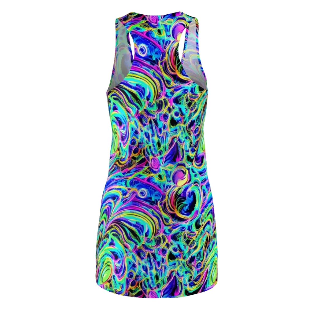 Acid Tidal on Racerback Dress — Back