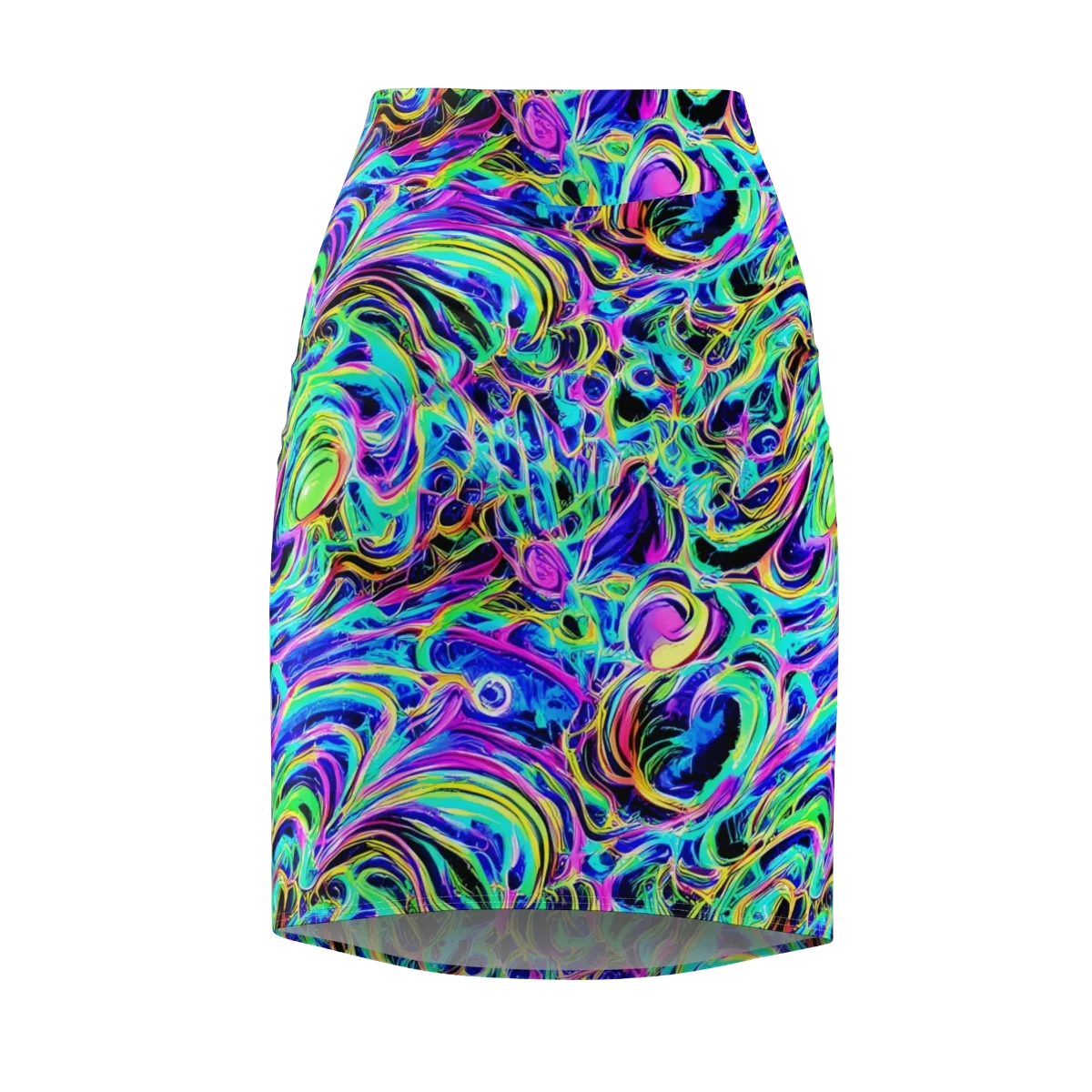 Acid Tidal on Pencil Skirt — Front