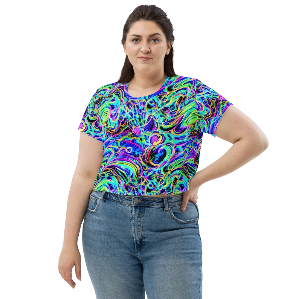Acid Tidal on Crop Tee — Front