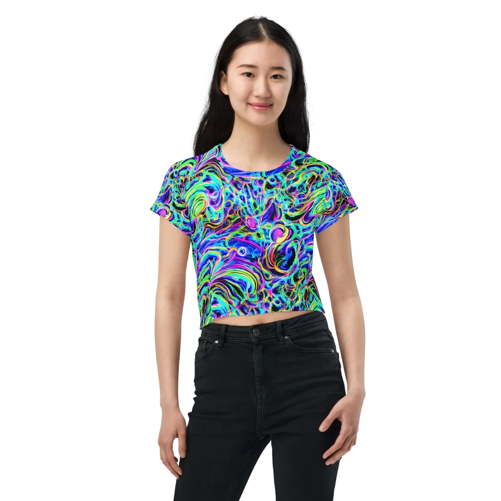 Acid Tidal on Crop Tee — Front